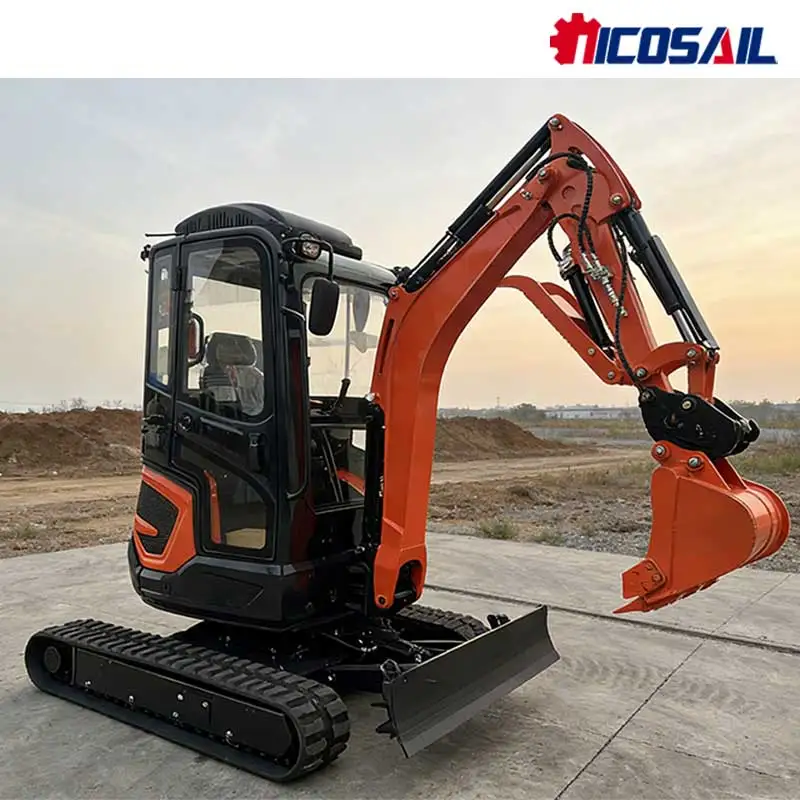 

2 Ton Construction Site Mini Crawle Excavator – Easy Towing for On-Site Prep, Debris Removal & Concrete Breaking