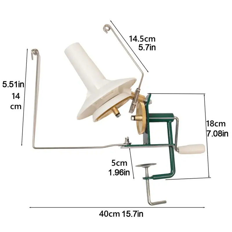 Imagem -06 - Mão Operado Swift Yarn Winder Suporte Manual String Fios Enrolador de Bola com Tabletop Clamp Acessórios de Máquina de Costura