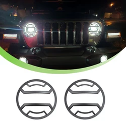 Front Headlight Lamp Guard Decoration Cover for Jeep Wrangler JL Gladiator JT 2018 2019 2020 2021 2022 2023 Exterior Accessories