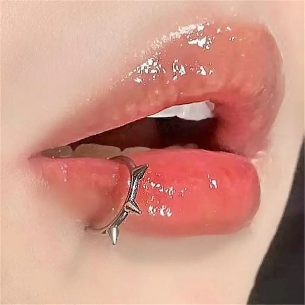 1PC Cool Stainless Steel Fake Nose Ring Non-Pierced Hip Hop Hoop Septum Rings C Clip Lip Ring