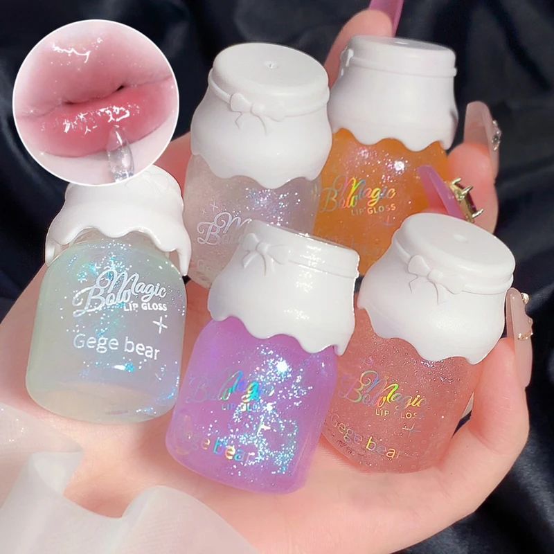 بلسم الشفاه بالحليب على شكل فراشة، أحمر شفاه عاري يدوم طويلاً، ملمع شفاه زجاجي مقاوم للتلطخ، ملمع شفاه مائي لامع للشفاه، مستحضرات تجميل