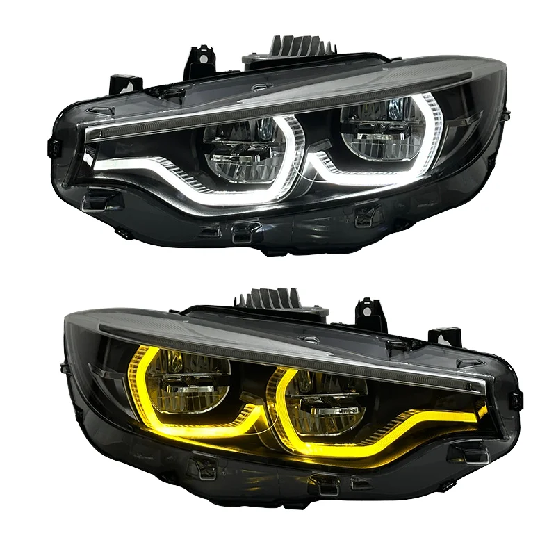 

Ikon Style V2 LED Headlight for BMW 4 Series F32 F82 F83 M4 Double-Color 6000K New Upgrade High/Low Fog Signal Lamp 12V