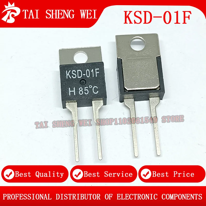 5PCS KSD-01F H 40C 45C 50C 55C 60C 65C 70C 75C 80C 85C 90C 95C 100C NO TO-220 Temperature Switch Thermostat Thermal Protector