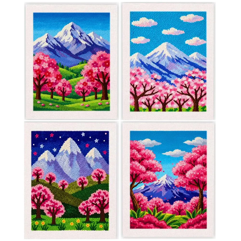 

25x30cm Punch Needle Embroidery Kits Original Gifts Craft Kits Scenery Punch Needle Kits Adults Handicraft Art Crafts Diy Kits