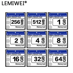 Cartão de Memória Lemiwei para Câmera de Computador, Compact Flash Card, Real Capacity, 64GB, 32GB, 8GB, 16GB, 100% original