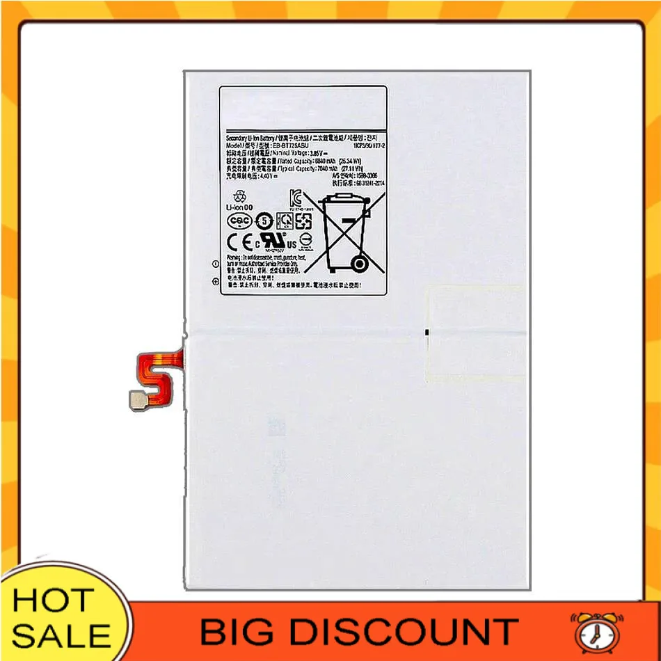 

EB-BT725ABU 7040Mah For Samsung Galaxy Tab S5e 10.5 T720 T725C Tablet Battery High Compatibility