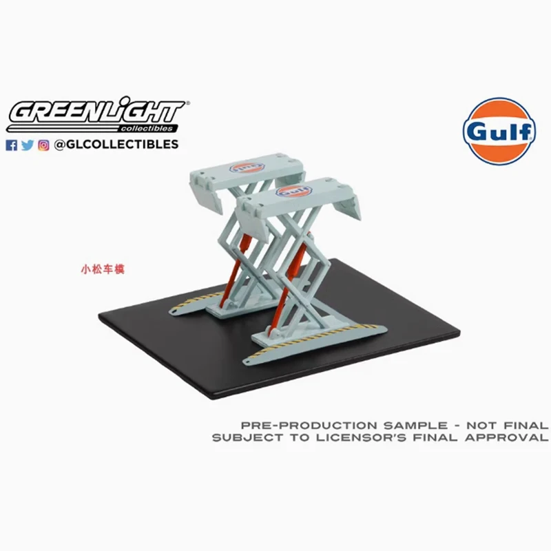 Greenlight 1:64 Scale Double Scissor LIFTS Elevator Model Static Collection Decorated Holiday Gifts Toys