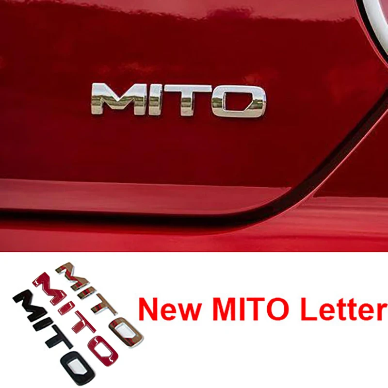 

New Version MITO Tail Letter Badge Trunk Emblem Car Stickers For Alfa Romeo Mito Exterior Decoration Accessories
