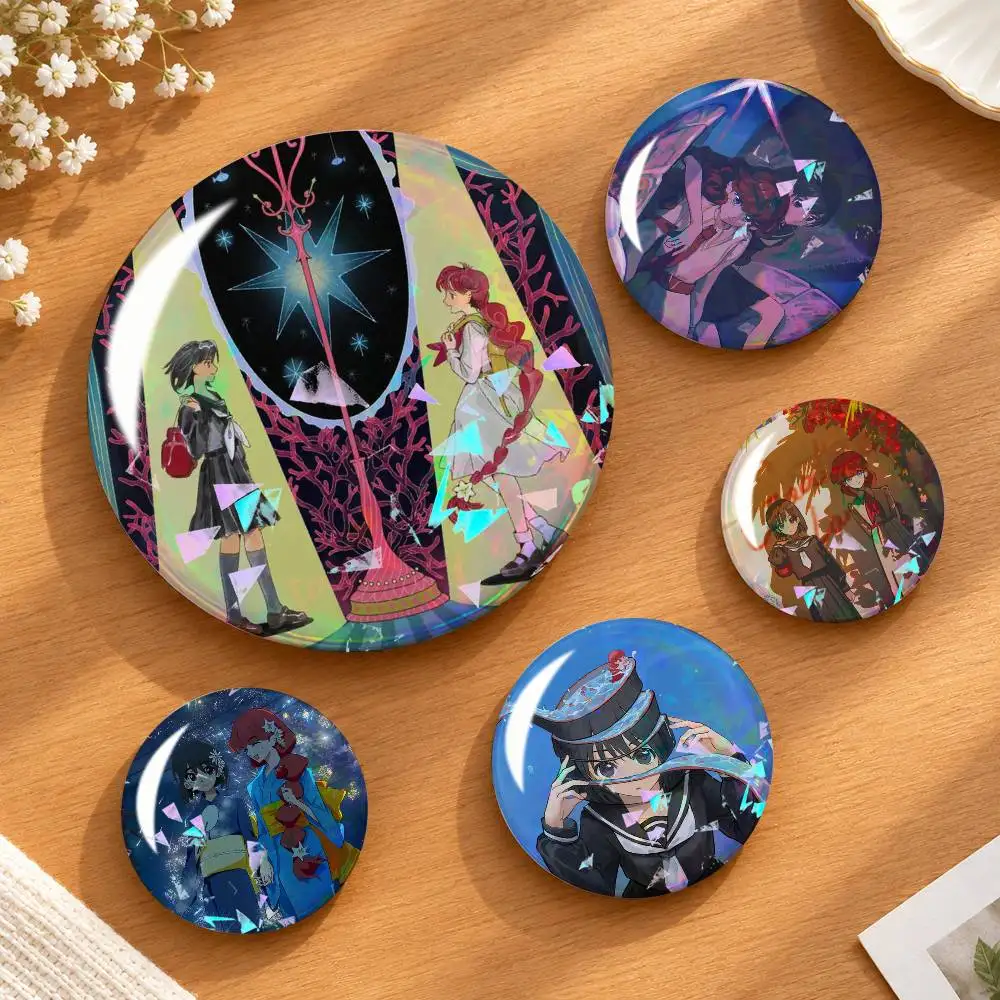 G-Goodbye L-Lara M-Mari O-Otsu Badges Creative Tinplate Round Button PinsBrooch Badge Clothes Backpack Custom