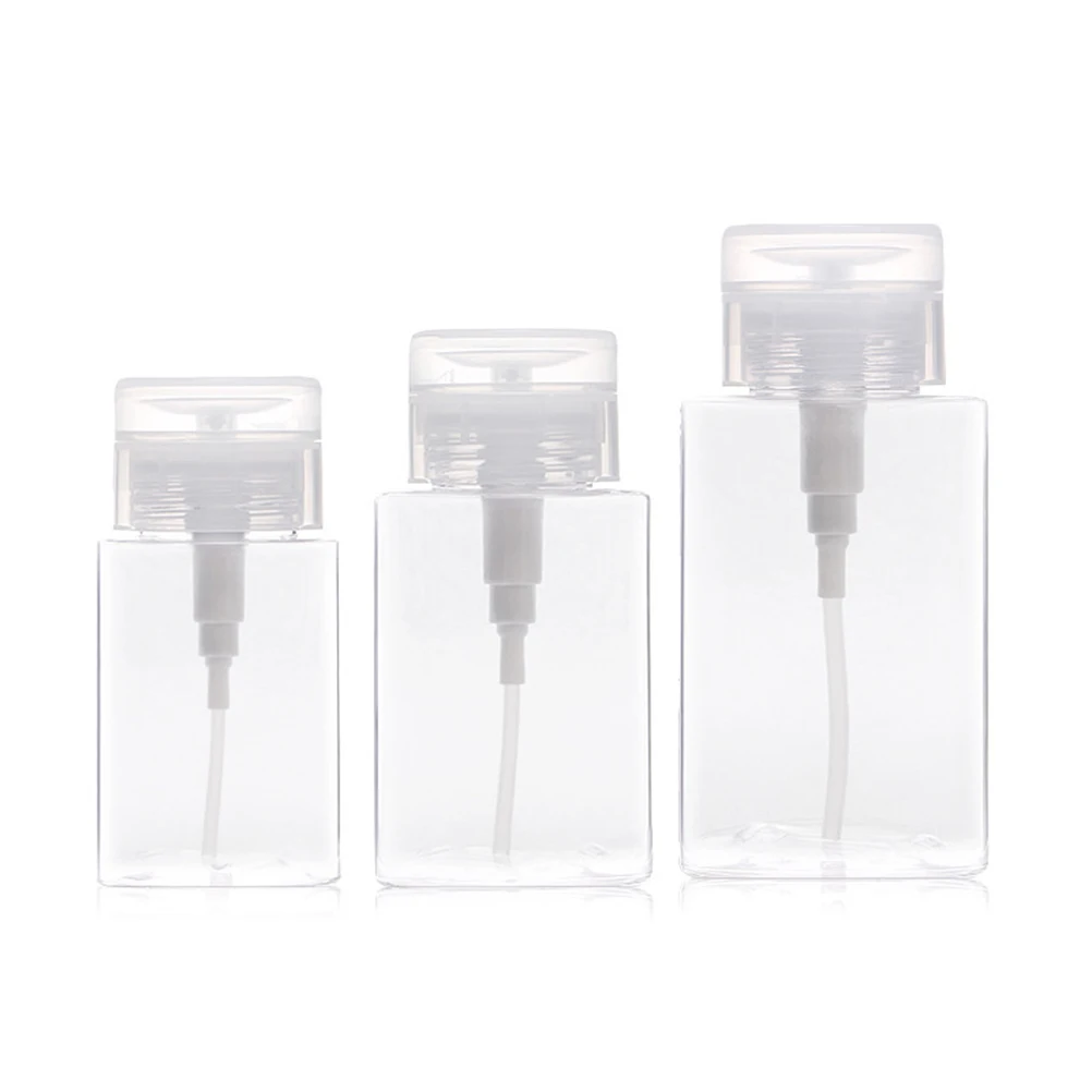 

3 Pcs Press Pump Bottles Empty Lotion Containers for Travel Toiletries Subpackaging Disinfecting Proper Size Durable Practical