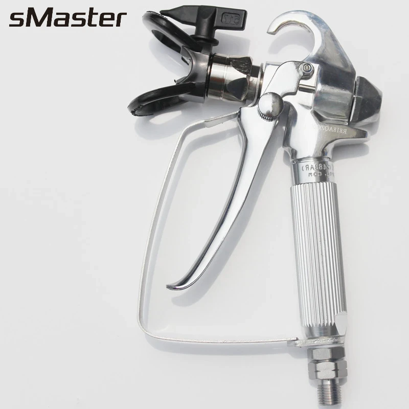 

Silver Airless Spray Gun New Professional Quality For Electric Piston Paint Sprayers With 517 Spray Tip Best Promotion