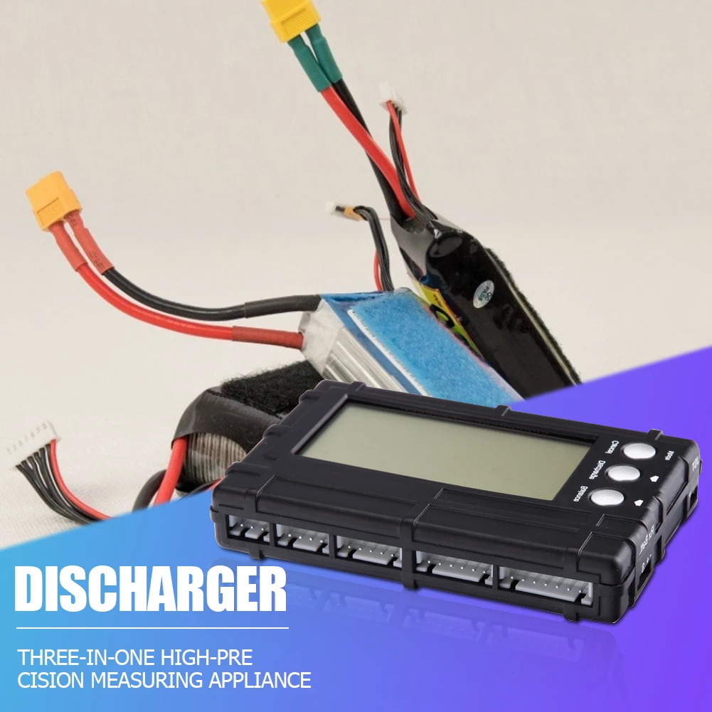 Digital Battery Capacity Checker Discharger Balancer Voltage Meter RC 2-6s Servo LiPo Li-Fe NiMH Battery Tester