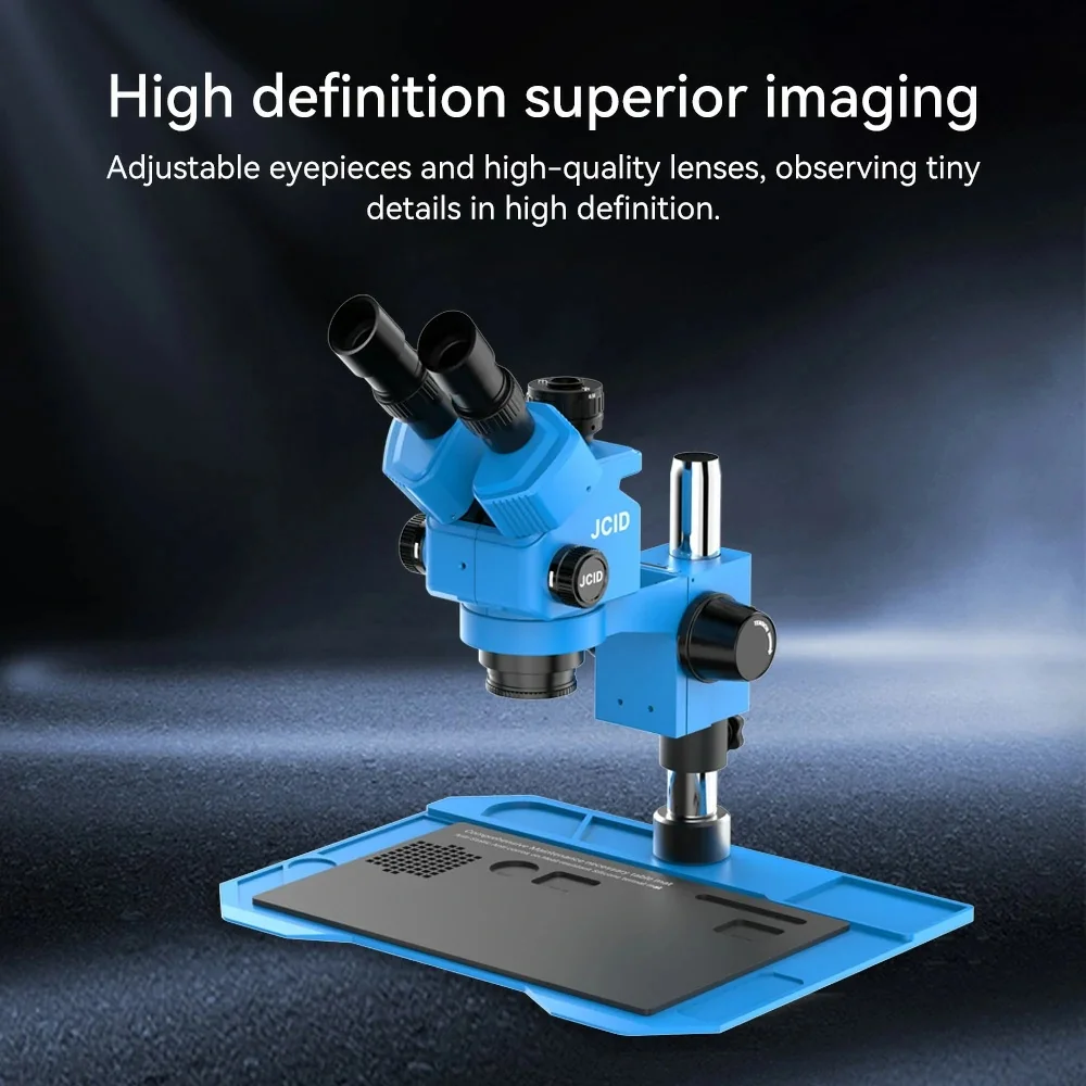 JCID-M36560A Stereo Microscope Binocular and Trinocular Continuous Zoom 6.5x-60x Mobile Phone Repair Tool