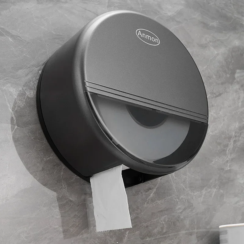 Large capacity tissue holder hotel commercial large roll paper box wall mounted non perforated large plate paper box paper towel