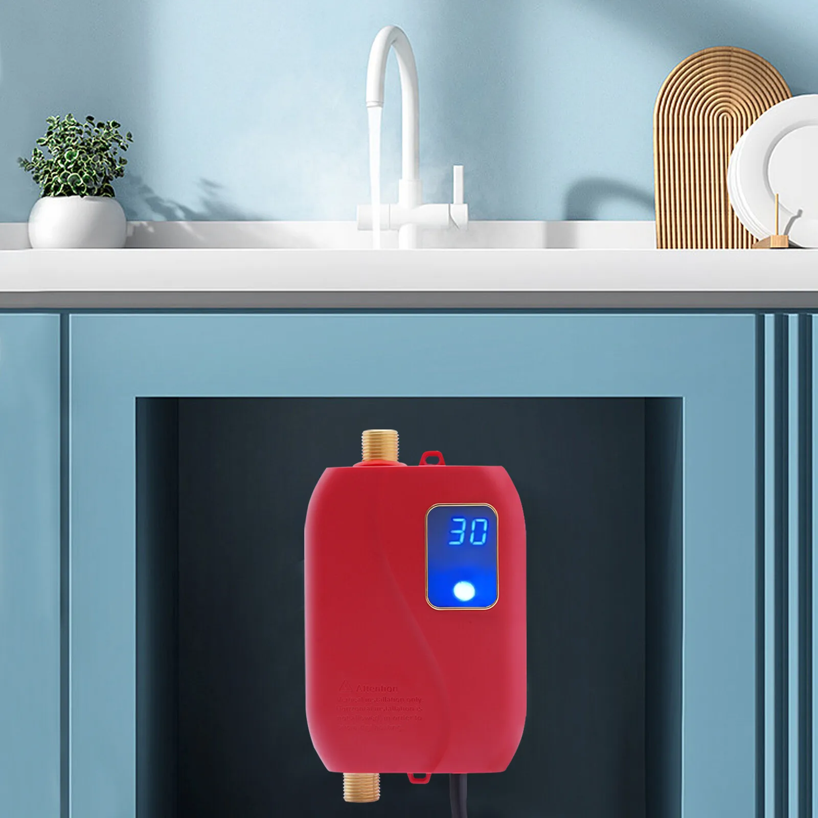 

Temperature-Controllable Water Heater 20-50℃ Range, Anti-Scaling Design & Advanced Water Flow Sensing Technology