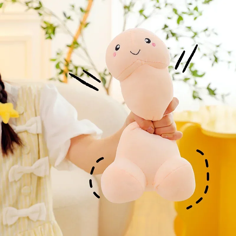 Trick Penis Simulation Plüsch Spielzeug Jungen Dick Plushie Echte-leben Penis Umarmung Kissen Gefüllte Sexy Interessante Geschenke Für Freundin