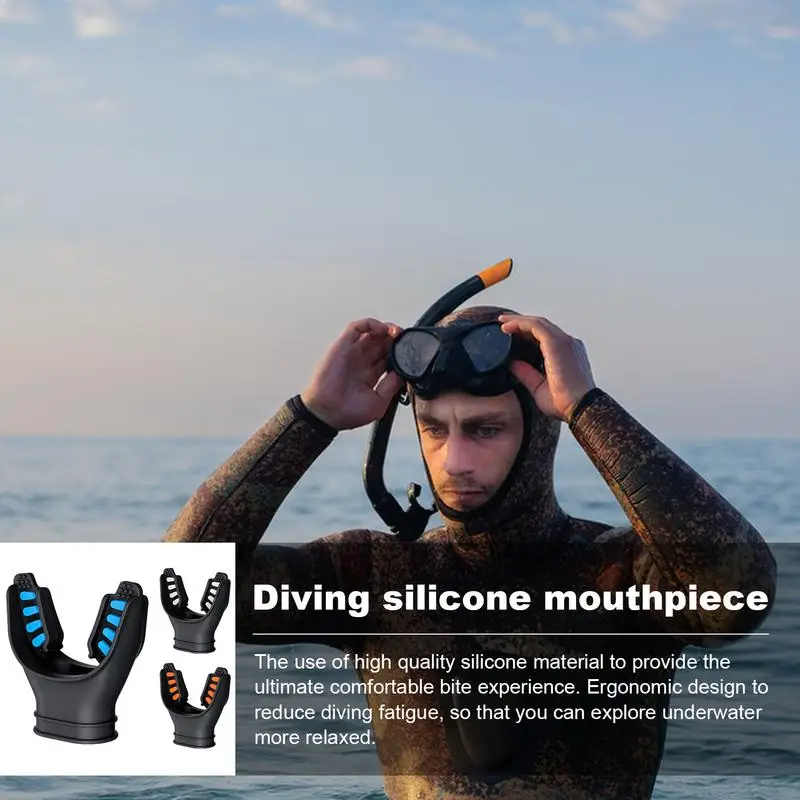 Silicone Snorkel Mouthpiece Ergonomic Snorkel Mouthpiece Dive Mouthpiece Practical Snorkeling Accessorie Replacement Mouthpiece