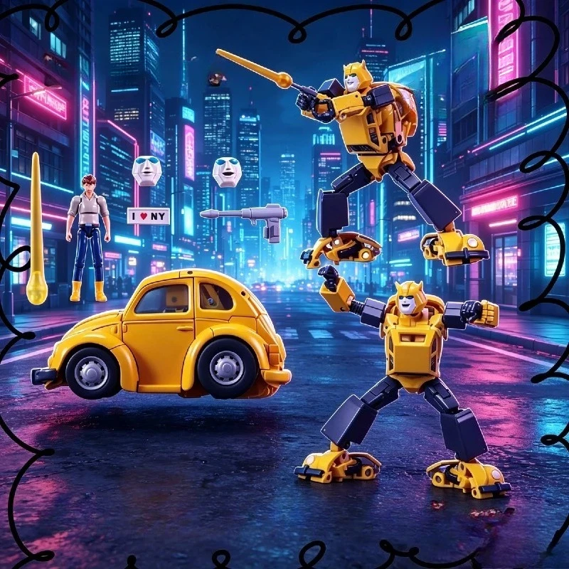

【IN STOCK 】Bumblebee MP Scale Action Figure, KO MP45 2.0K Repaired Version, Transforming Beetle Car Robot Toy Collectible Model
