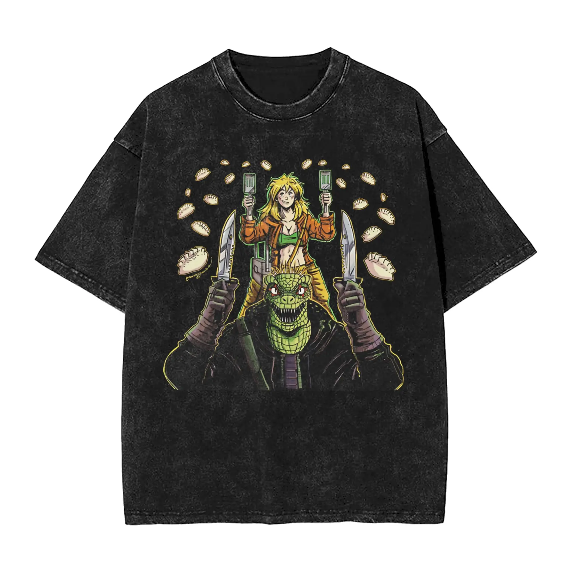 Dorohedoro Best Friends T Shirts Men Pure Cotton Novelty T-Shirts Crew Neck  Tee Shirt Short Sleeve Clothes Plus Size