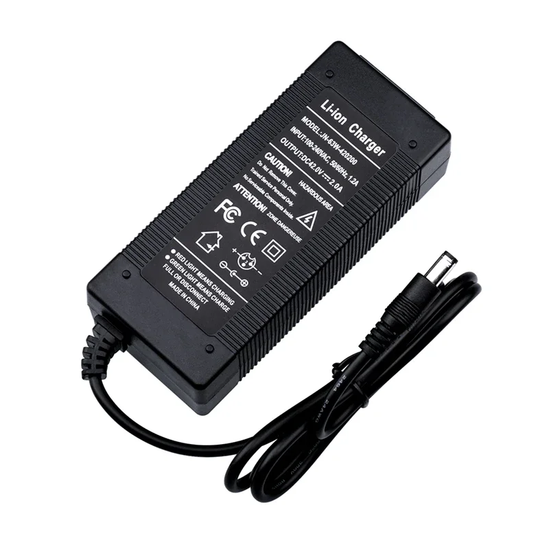 36V 2A Li-ion Battery Charger For 42V 2A Electric Scooter E-Bike Hoverboard Charger For 10Series Lithium Battery Pack For M365