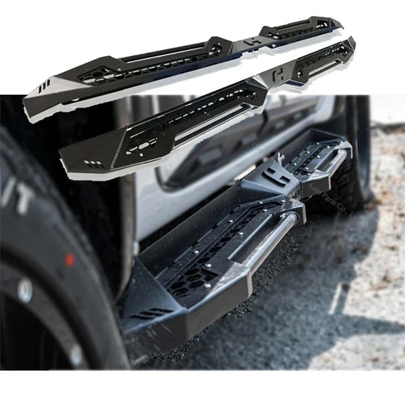 

Steel Side Steps Pedal for Mitsubishi Triton 2019-2022 Car Accessories Aluminum Running Board for Triton