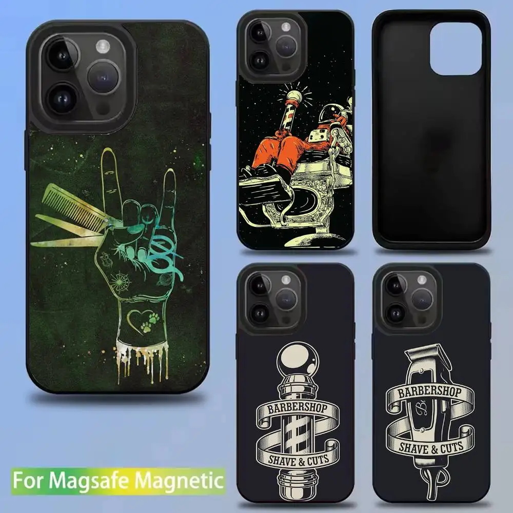 

Barber Shop Hair Stylist tools Phone Case For iPhone 16,15,14,13,12,11,Pro,Max,Plus,Mini,SE Magsafe Magnetic Wireless Charging