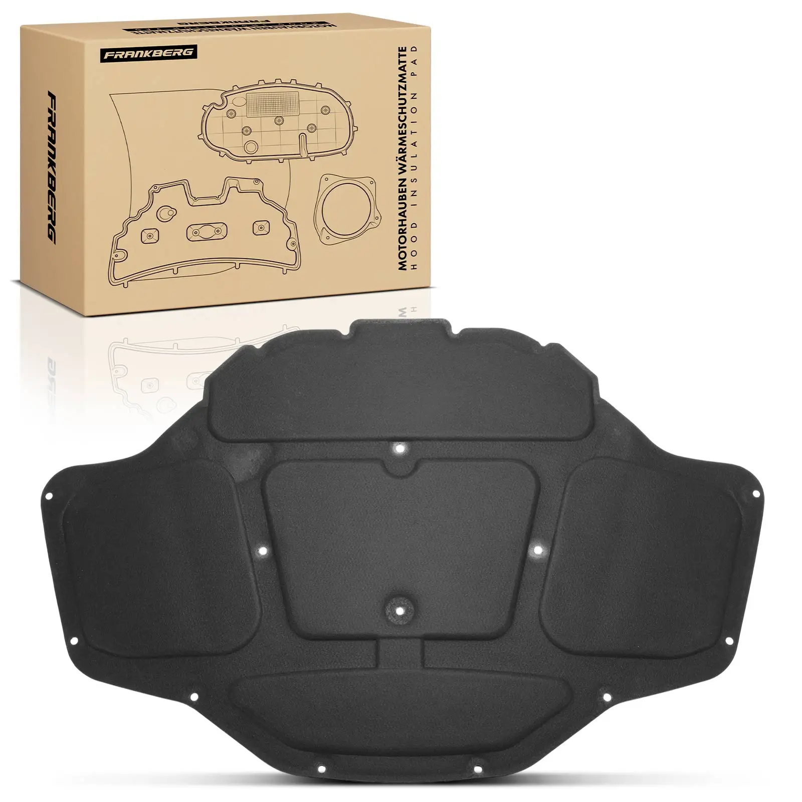 Frankberg 1x Isolatiemat Motorkap Isolatiekap voor BMW F90 G30 G31 2.0L 3.0L 4.4L 51487352219