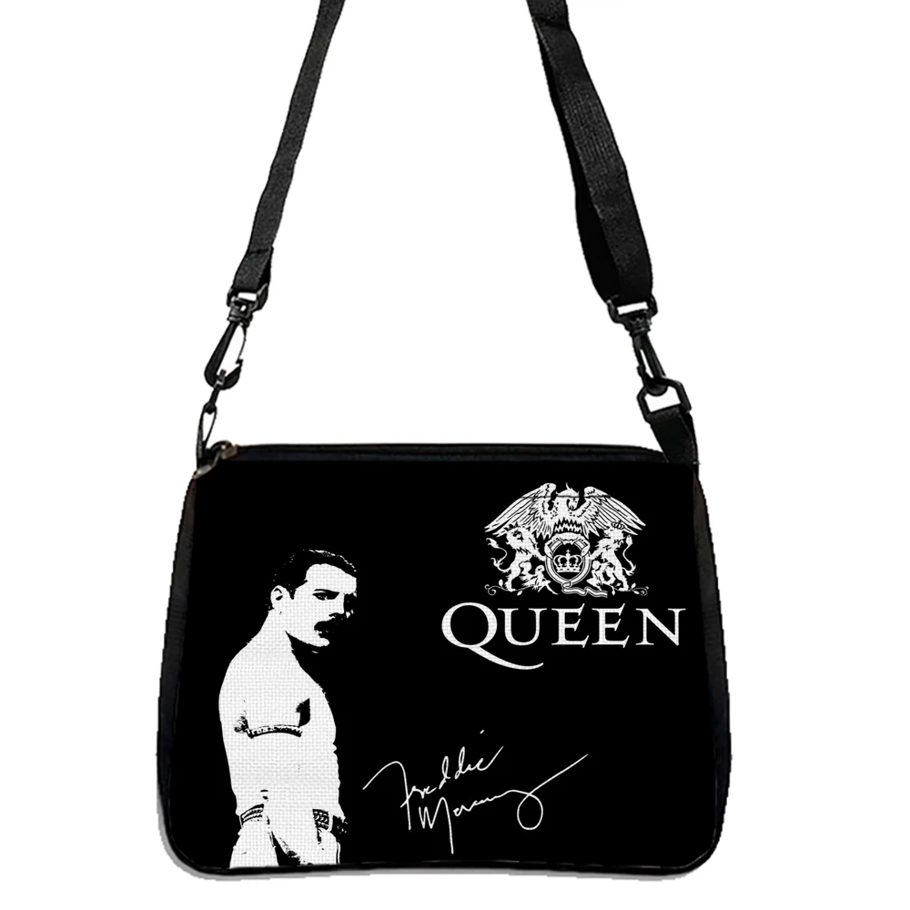 Bolso de hombro ligero con estampado de Freddie Mercury, bolsa de trabajo portátil, 5,23