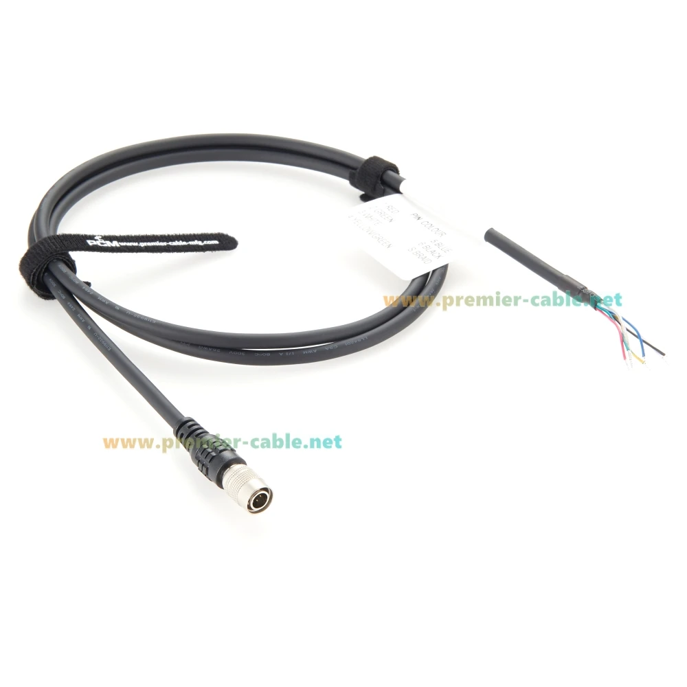 Compatible with Hirose 6Pin HR10A-7P-6P Male to Open End Flying Cable High Flex Industrial Camera GPIO Power Supply for Basler