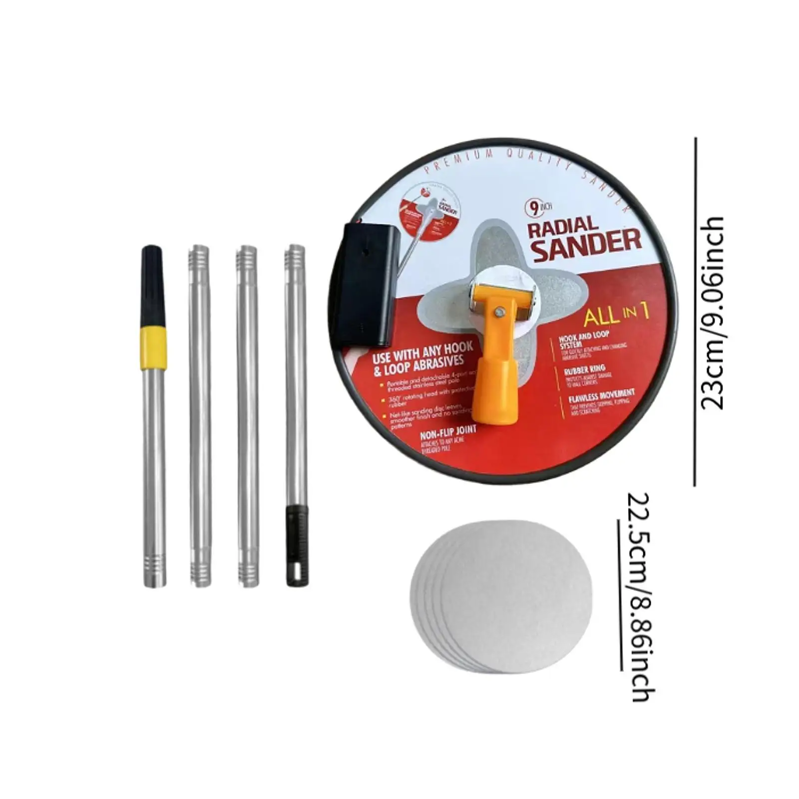 Pole Sander for Drywall Handheld Professional with Pole Wall Surface Sanders
