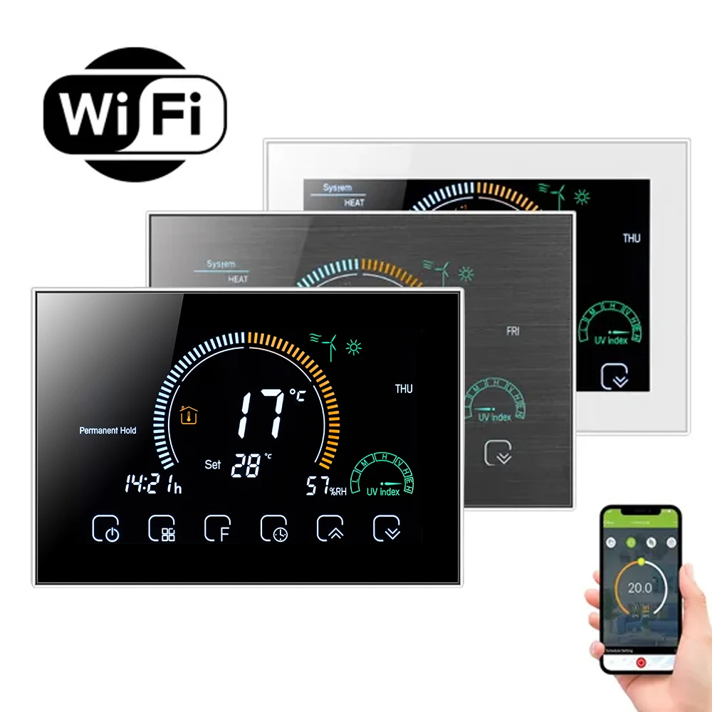 RS485 MODBUS RTU inteligentny termostat, programowalny termostat elektryczne ogrzewanie podłogowe wody/kocioł gazowy System ogrzewania temperatury