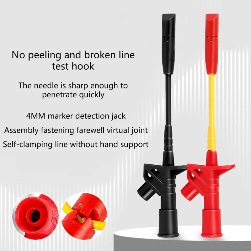 Piercing Sonden Piercing Test Clip Kabel Clips Automotive Test Power Sonden 4mm DropShipping