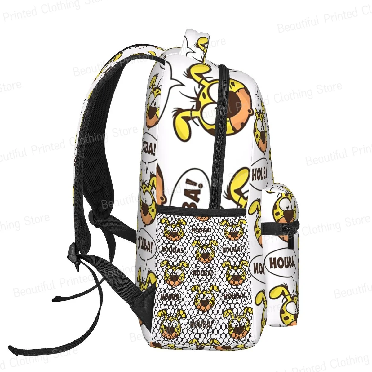 Marsupilami-mochila de dibujos animados para senderismo, morral versátil para el ocio, ordenador, estudiantes, Houba