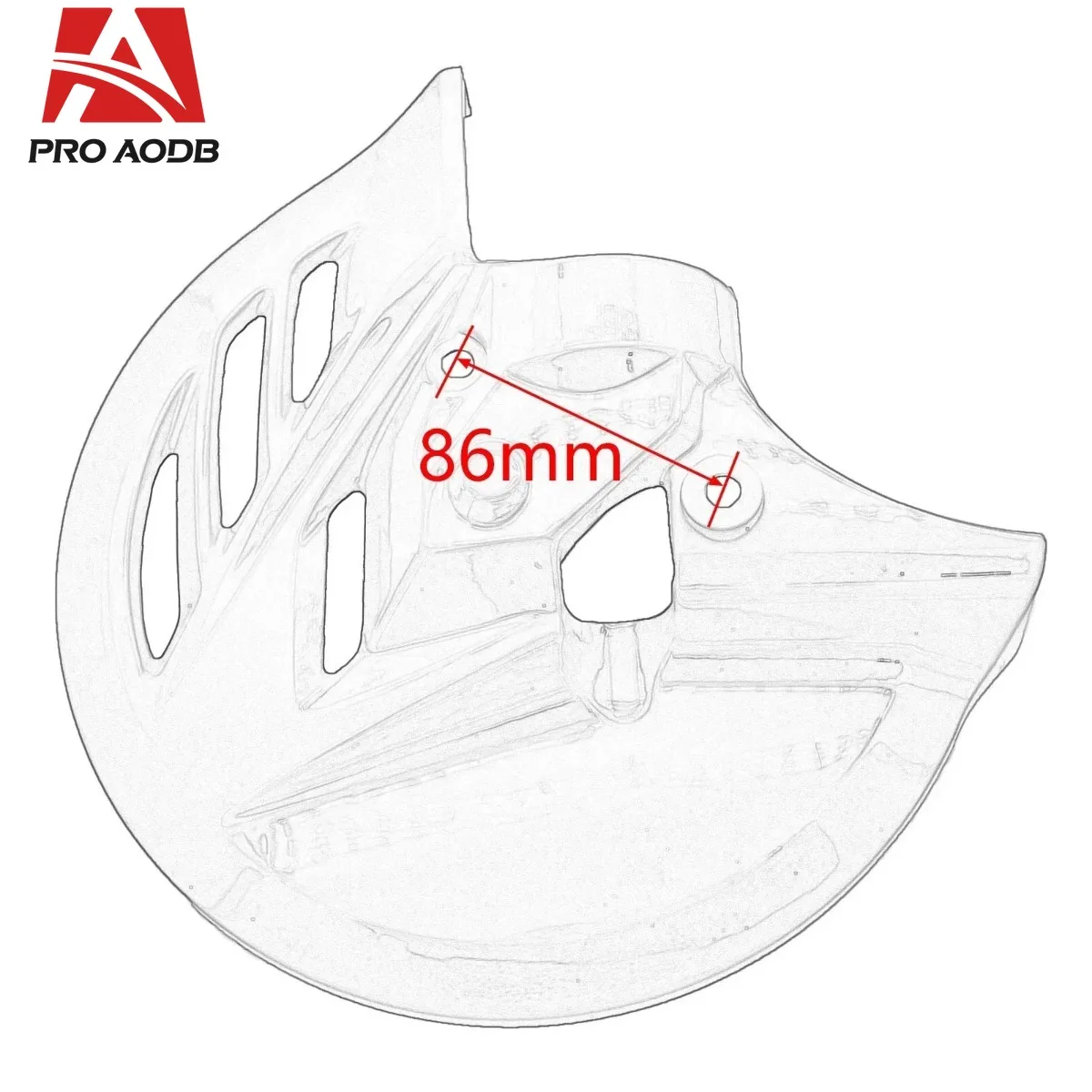 Motorcycle 270mm Front Brake Disc Protection Cover For Honda CRF 250R 250RX 250X 450L 450R 450RWE 450RX 450X For Kayo T4 T6 - view 2