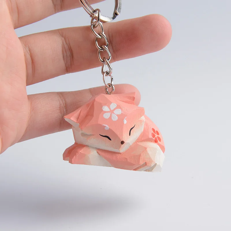 Kawaii Game Impact Yae Miko Fox Mascot Cosplay Anime Baby Fox Wooden Doll Backpack Pendant Collection Fans Gifts