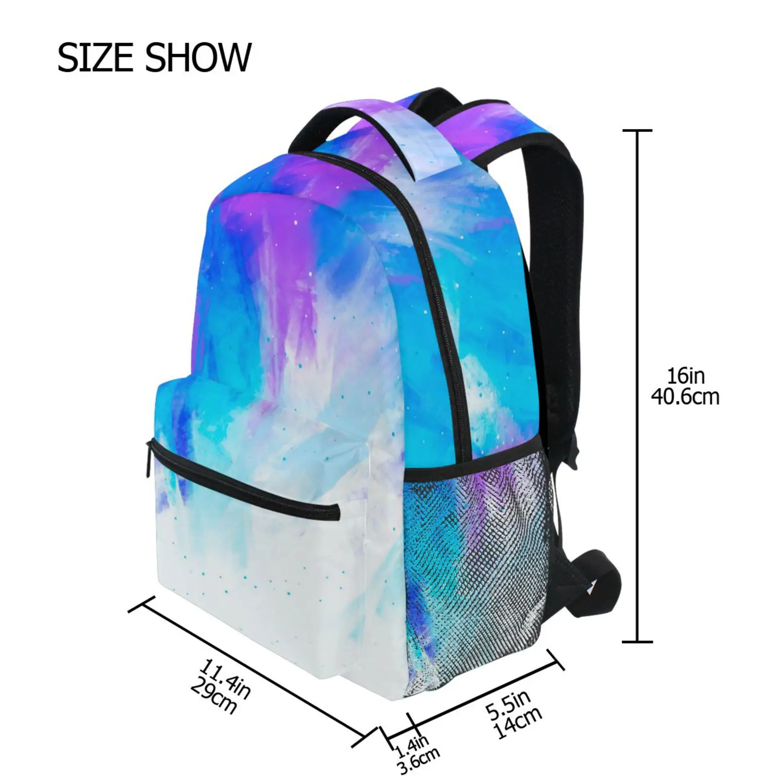 New High School Girl Backpack School Bags For Teenage Girls Multi Pockets Gradient Color Backpack Women Harajuku Cute Mochila