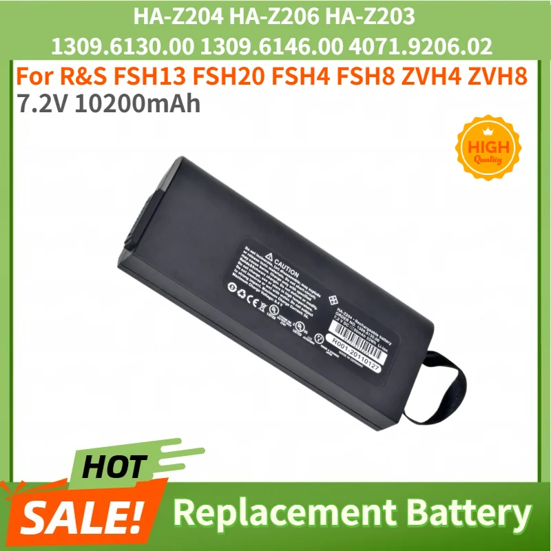 High Quality HA-Z204 HA-Z206 HA-Z203 Battery 7.2V 10200mAh for R&S FSH13 FSH20 FSH4 FSH8 ZVH4 ZVH8 Replacement Battery