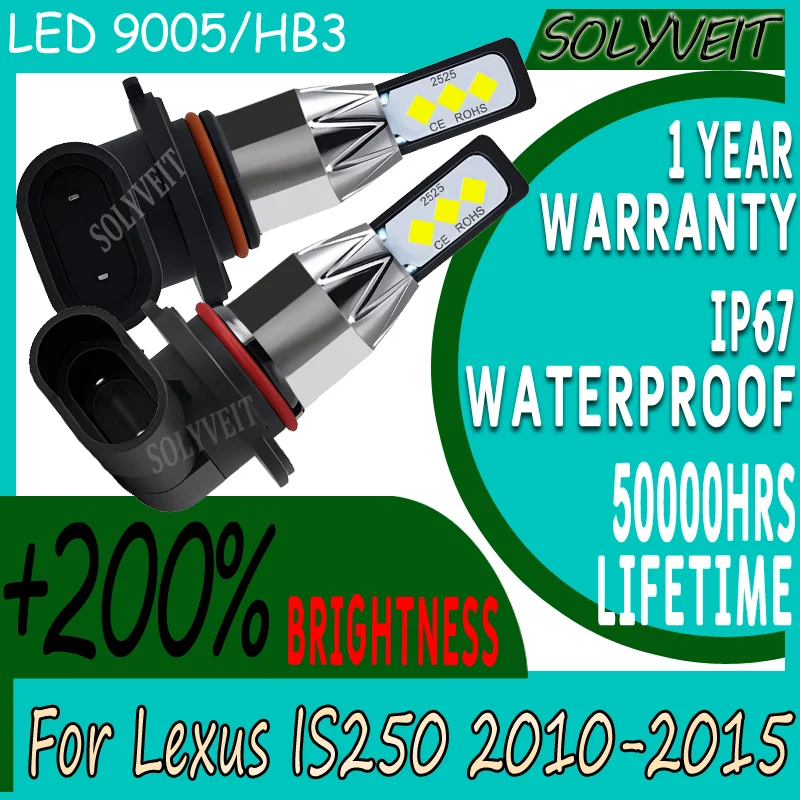 

Weatherproof & Shockproof Build Smooth Night Driving Quick Installation LED High Beam For Lexus IS250 2010 2011 2012 2013 2015