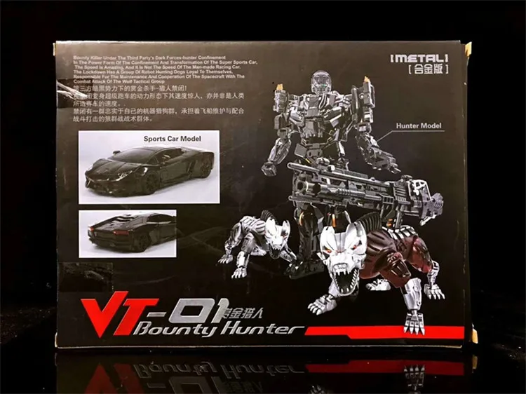 Em estoque brinquedos transformados VT-01 versão revisada liga versão ut confinamento filme versão com cães duplos ko