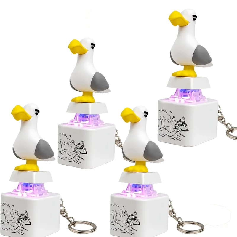 Image of FTCY Neuer Mine Seagull Keycap Schlüsselanhänger, leuchtend, klangvoll, Stressabbau, kreatives Fidget-Spielzeug, kreativer Schlüsselanhänger, Großhandel unterstützt