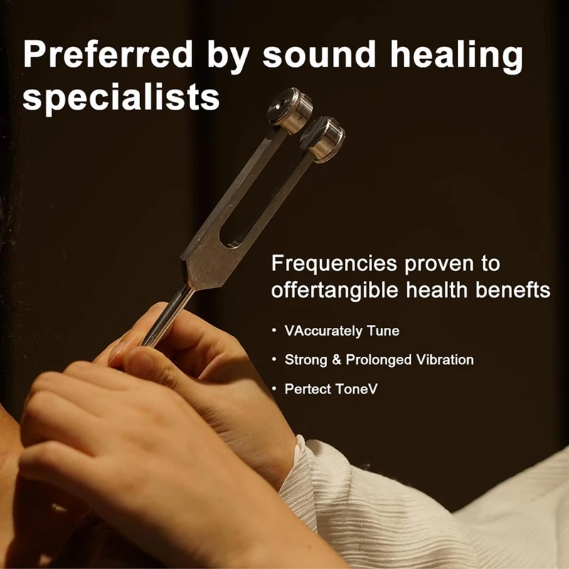 شوكة ضبط الرنين لمجموعة الشفاء، شوكة ضبط سبائك الألومنيوم 128 هرتز، 136.1 هرتز، 256 هرتز، 384 هرتز، 512 هرتز وعفريت الهوكي