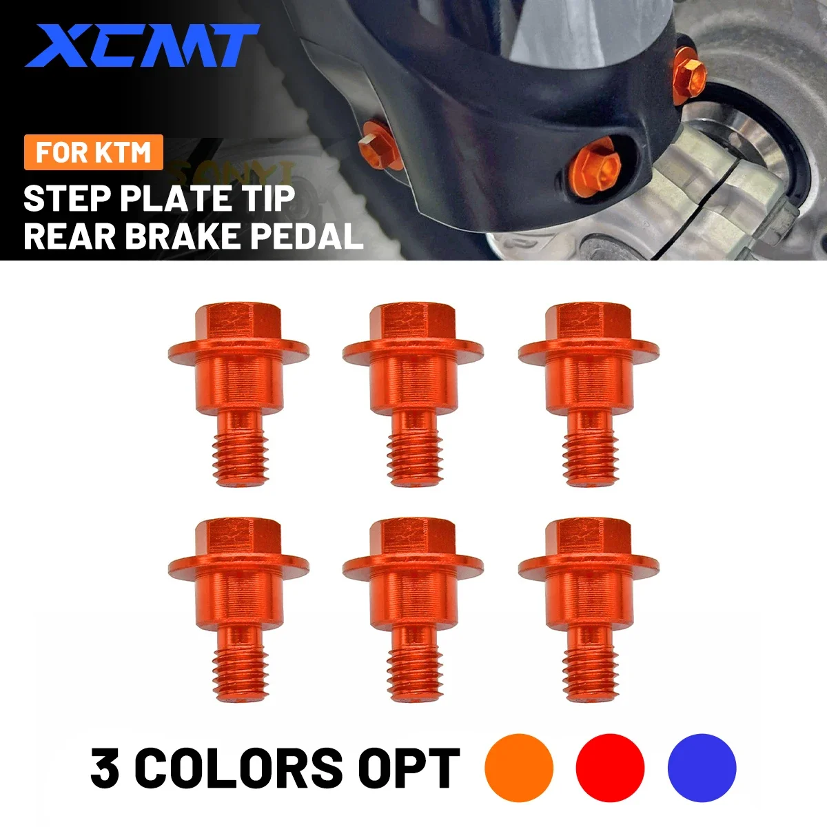 

Мотоциклетный болт M6 * 12 для защиты передней вилки для KTM EXC EXCF SX SXF XC XCF XCW XCFW 125 150 250 300 350 400 450 500 2000-2024