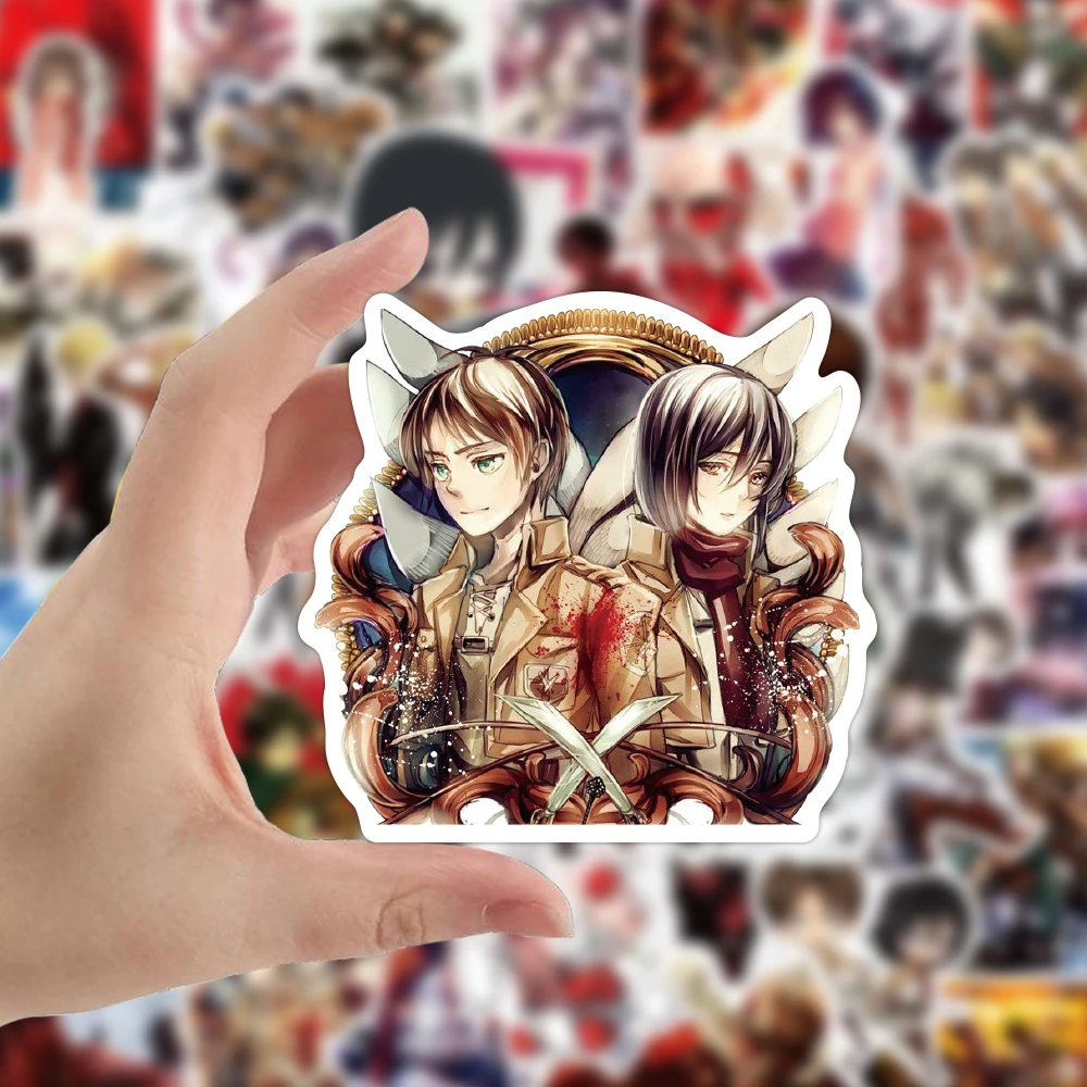 10/30/50/100pcs Classic Anime Attack on Titan Stickers Cartoon Kids Sticker Toys Phone Skateboard Notebook Cool Graffiti Decals