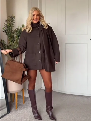 Женские пальто Chin.Sweety из полиэстера