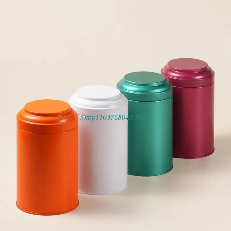R53F Empty Tins Box Short Tins Candy Loose Tea Storage Organizers Tins Gift Box