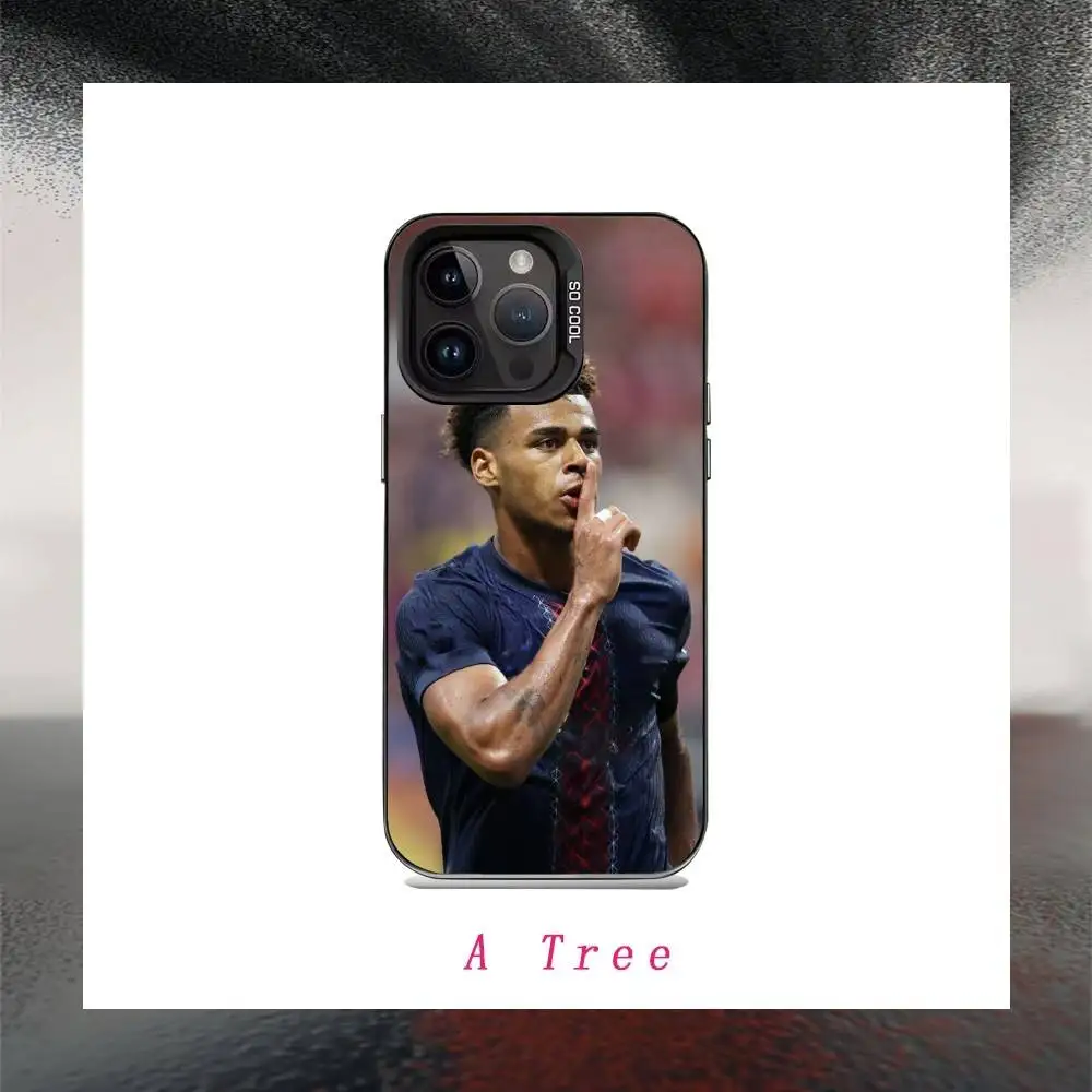 Football D-Desire D-Doues Phone Case For iPhone17, 16,15,14,13,12 Pro Max Black Candy Matte Shockproof Cover