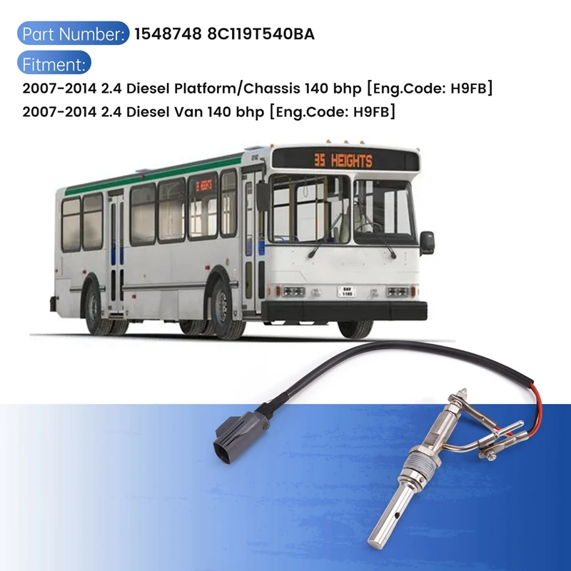 1548748 8C119T540BA Fuel Vapour Valve Fuel Vaporiser Exhaust Temperature Sensor For Ford Transit Bus 2007-2014