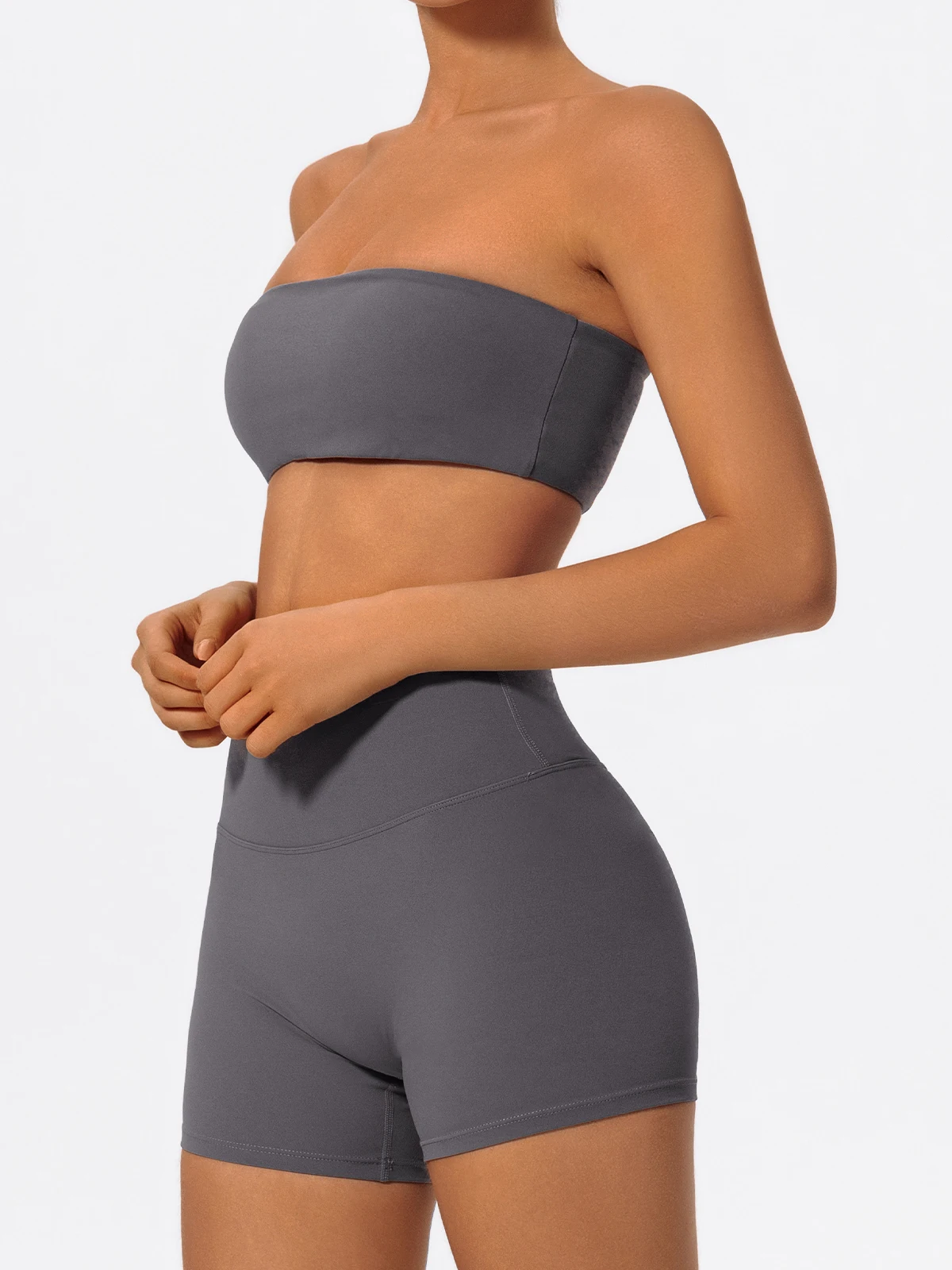 Hearuisavy Sommer Casual Sport-BH Gym Push-Up Unterwäsche Fitness Workout Trägerloses Bustier Bandeau Damen Yoga Kleidung Tube Top – Detail 26