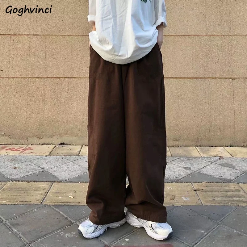 

Wide Leg Casual Pants Women Baggy Unisex Vintage Chic Japan Fashion Streetwear Spring BF Simple All-match Students Mopping Young