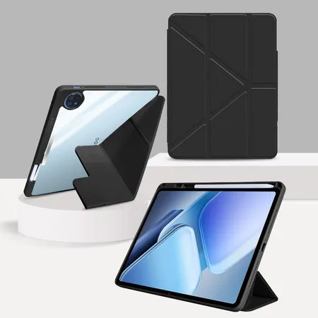 Multi Angles Foldable Acrylic Clear Case for Huawei MatePad mini 8.8 MLR-AL00 MLR-AL10 MatePad min 8.8 inch with pencil holder
